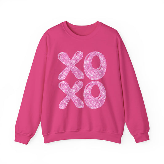 XOXO faux glitter valentine sweatshirt Unisex Sizing Soft Cozy Warm