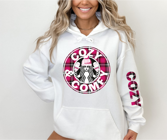 Coxy & Comfy Coffee Brand Hoodie Sweatshirt Unisex Sizing