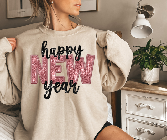 Happy New Year popular Cozy Warm Sweatshirt Unisex Sizing